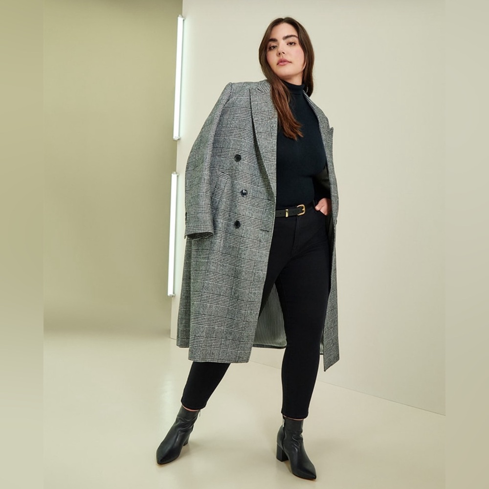 Nili Lotan Target Double Breasted Overcoat